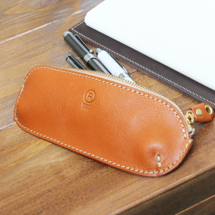 ビーンズペンケース[sokunou] ｜革鞄・革小物のPORCO ROSSO