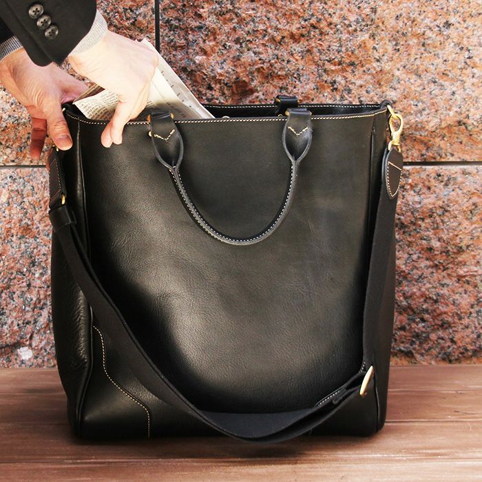 極美品　Beato Rosso レザー　ビジネス　バッグ 2way 黒 トート メーカー公式ショップ】 極美品 Beato Rosso レザー ビジネス