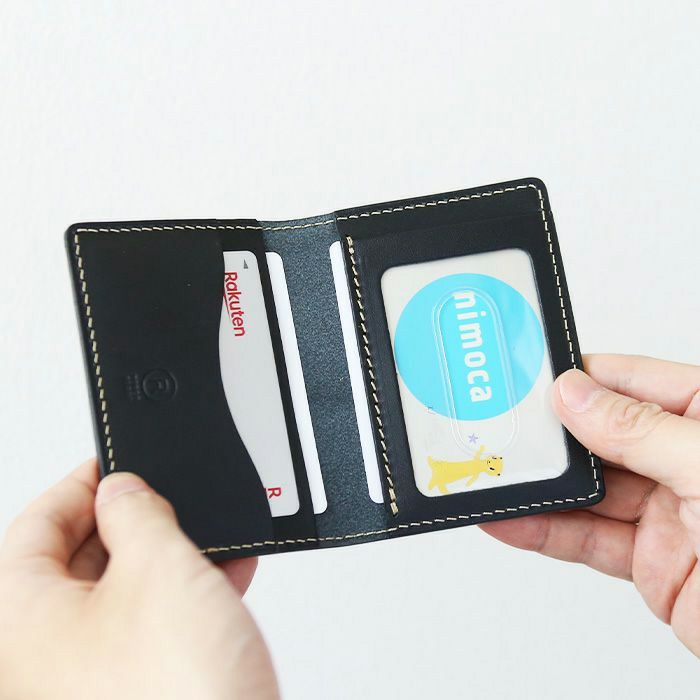 2つ折りクリアパスケース[sokunou] ｜革鞄・革小物のPORCO ROSSO