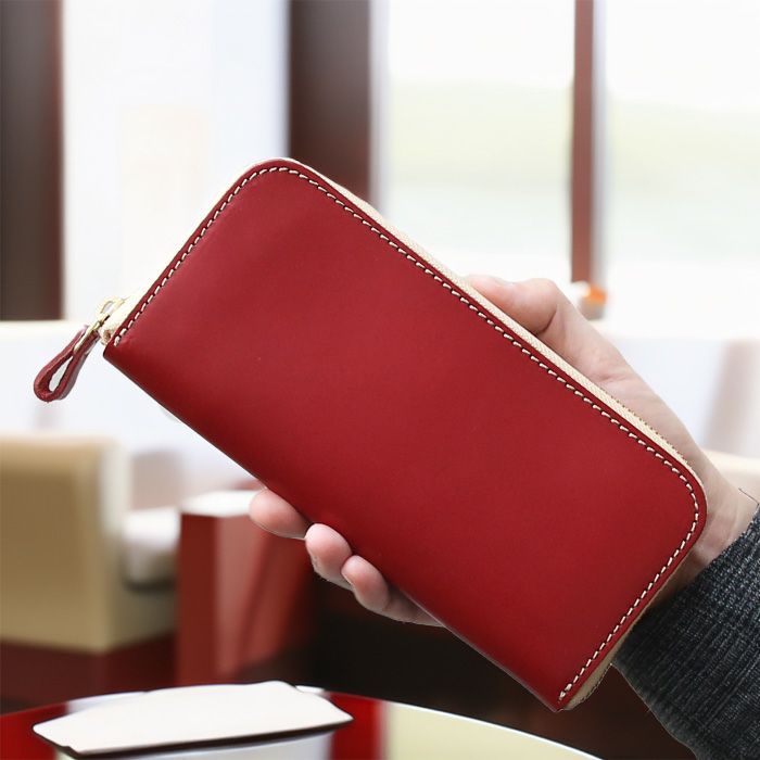 ラウンドZIP長財布[sokunou] ｜革鞄・革小物のPORCO ROSSO