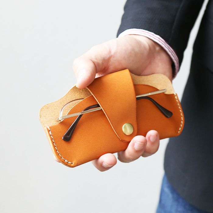 メガネカバー[sokunou] ｜革鞄・革小物のPORCO ROSSO（ポルコロッソ）