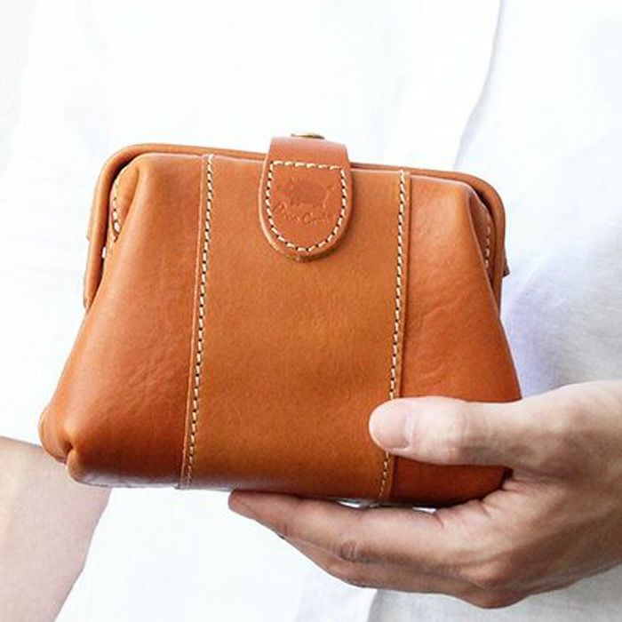 がま口ポーチ｜革鞄・革小物のPORCO ROSSO（ポルコロッソ）