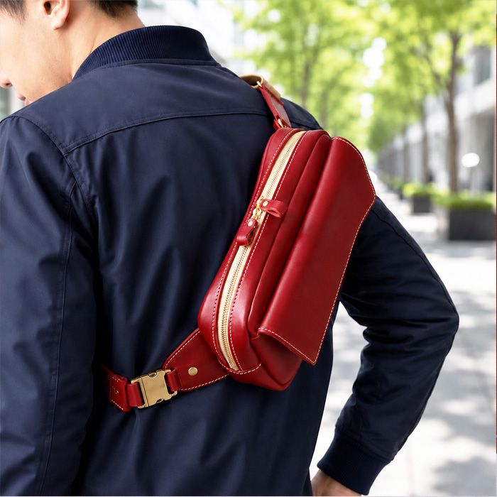フラップソフトボディバッグ｜革鞄・革小物のPORCO ROSSO（ポルコロッソ ）
