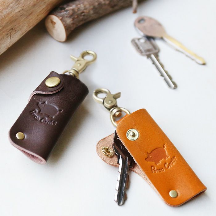 新品未使用 クラフト社 革キット SIMPLE LEATHER STYLE 三つ折キーケース 紺・4391-04 CMLF-1132852 通販 