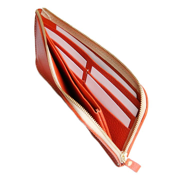 アリゾナレザー／薄マチL字ファスナー長財布 [sokunou] ｜革鞄・革小物